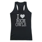 W Republic Women's I Love Tank Shirt Rice Owls 532-172