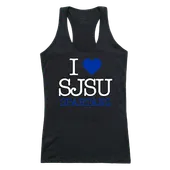 W Republic Women's I Love Tank Shirt San Jose State Spartans 532-173