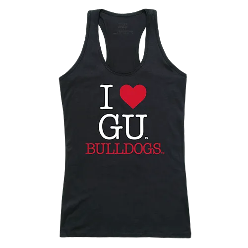 W Republic Women's I Love Tank Shirt Gonzaga Bulldogs 532-187