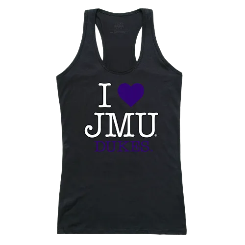 W Republic Women's I Love Tank Shirt James Madison Dukes 532-188