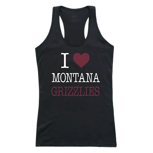 W Republic Women's I Love Tank Shirt Montana Grizzlies 532-191