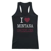 W Republic Women's I Love Tank Shirt Montana Grizzlies 532-191