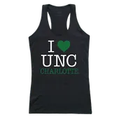 W Republic Women's I Love Tank Shirt North Carolina Charlotte 49Ers 532-194