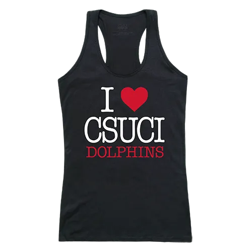 W Republic Women's I Love Tank Shirt Cal State Channel Islands Dolphins 532-204