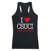 W Republic Women's I Love Tank Shirt Cal State Channel Islands Dolphins 532-204