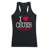 W Republic Women's I Love Tank Shirt Cal State East Bay Pioneers 532-205