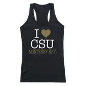 W Republic Women's I Love Tank Shirt Cal State Monterey Bay Otters 532-206