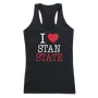 W Republic Women's I Love Tank Shirt Cal State Stanislaus Warriors 532-208