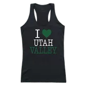 W Republic Women's I Love Tank Shirt Utah Valley University Wolverines 532-210