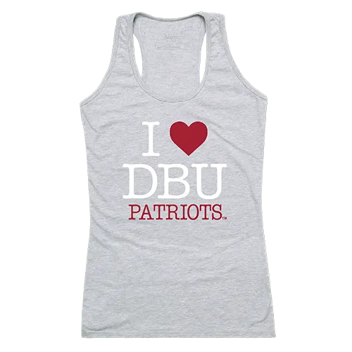 W Republic Women's I Love Tank Shirt Dallas Baptist Patriots 532-214