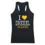 W Republic Women's I Love Tank Shirt Drexel University Dragons 532-215