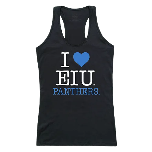 W Republic Women's I Love Tank Shirt Eastern Illinois Panthers 532-216