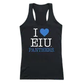 W Republic Women's I Love Tank Shirt Eastern Illinois Panthers 532-216