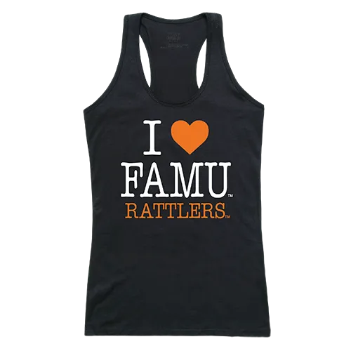 W Republic Women's I Love Tank Shirt Florida A&M Rattlers 532-218