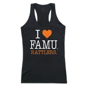 W Republic Women's I Love Tank Shirt Florida A&M Rattlers 532-218