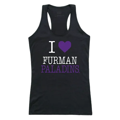 W Republic Women's I Love Tank Shirt Furman University 532-220