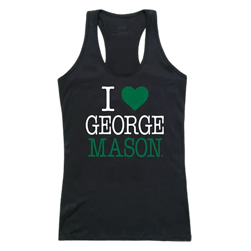 W Republic Women's I Love Tank Shirt George Mason Patriots 532-221