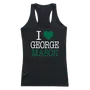 W Republic Women's I Love Tank Shirt George Mason Patriots 532-221