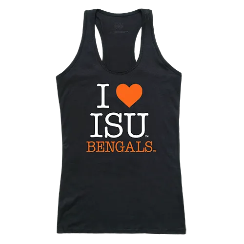 W Republic Women's I Love Tank Shirt Idaho State Bengals 532-222