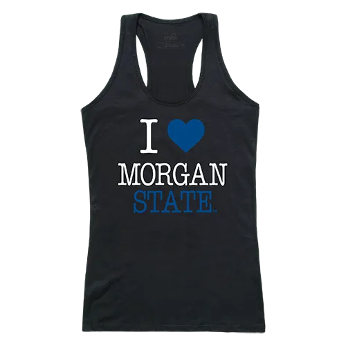 W Republic Women's I Love Tank Shirt Morgan State Bears 532-224