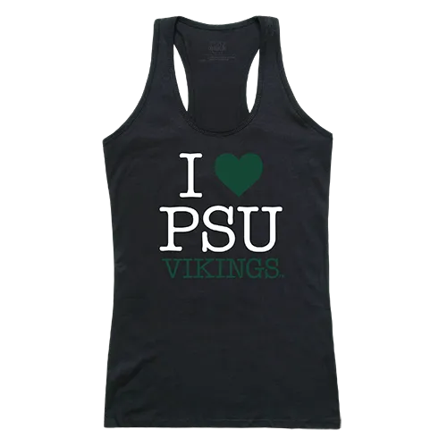 W Republic Women's I Love Tank Shirt Portland State Vikings 532-229