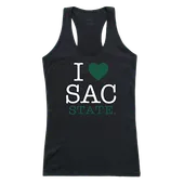 W Republic Women's I Love Tank Shirt Sacramento State Hornets 532-231