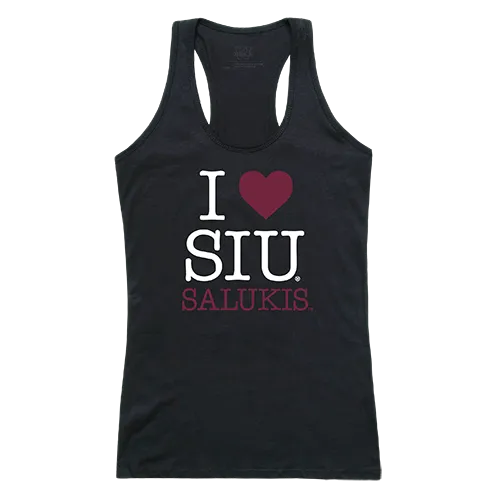 W Republic Women's I Love Tank Shirt Southern Illinois Salukis 532-234