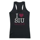 W Republic Women's I Love Tank Shirt Southern Illinois Salukis 532-234