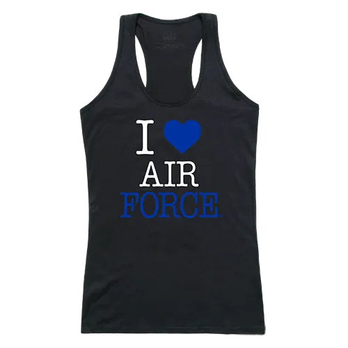 W Republic Women's I Love Tank Shirt Air Force Falcons 532-242