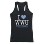 W Republic Women's I Love Tank Shirt Western Washington Vikings 532-252