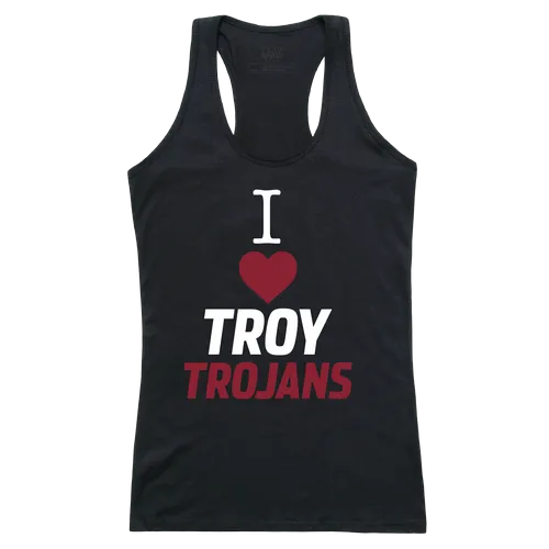 W Republic Women's I Love Tank Shirt Troy Trojans 532-254