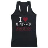 W Republic Women's I Love Tank Shirt Winthrop Eagles 532-255