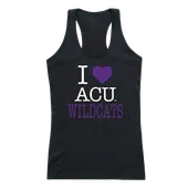 W Republic Women's I Love Tank Shirt Abilene Christian Wildcats 532-257