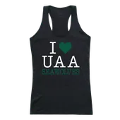 W Republic Women's I Love Tank Shirt University Of Alaska Anchorage Seawolves 532-259