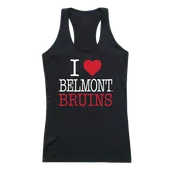 W Republic Women's I Love Tank Shirt Belmont University Bruins 532-265