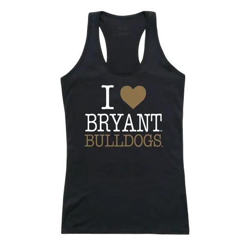 W Republic Women's I Love Tank Shirt Bryant University Bulldogs 532-272