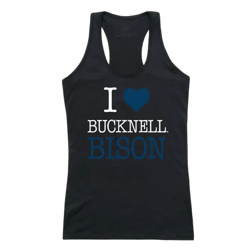 W Republic Women's I Love Tank Shirt Bucknell University Bisons 532-273