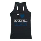 W Republic Women's I Love Tank Shirt Bucknell University Bisons 532-273