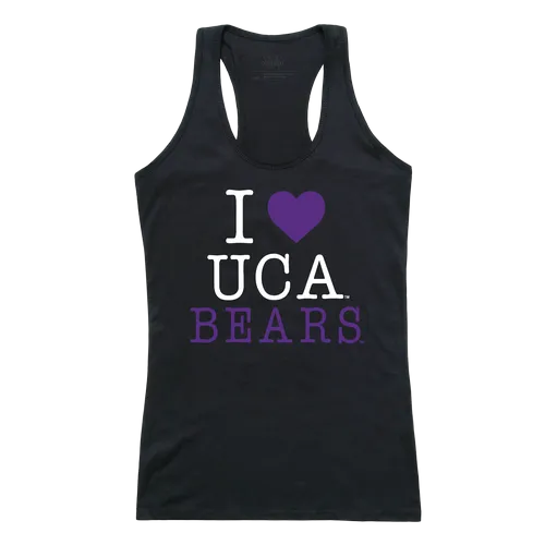 W Republic Women's I Love Tank Shirt Central Arkansas Bears 532-278