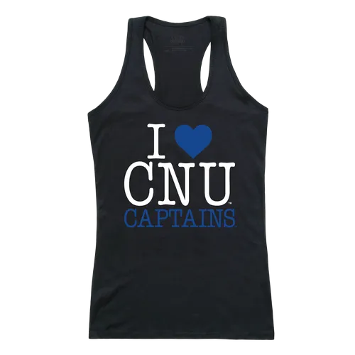 W Republic Women's I Love Tank Shirt Christopher Newport Captains 532-279