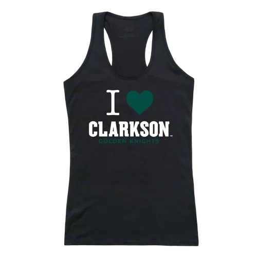 W Republic Women's I Love Tank Shirt Clarkson Golden Knights 532-281