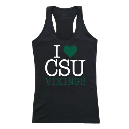 W Republic Women's I Love Tank Shirt Cleveland State University 532-282