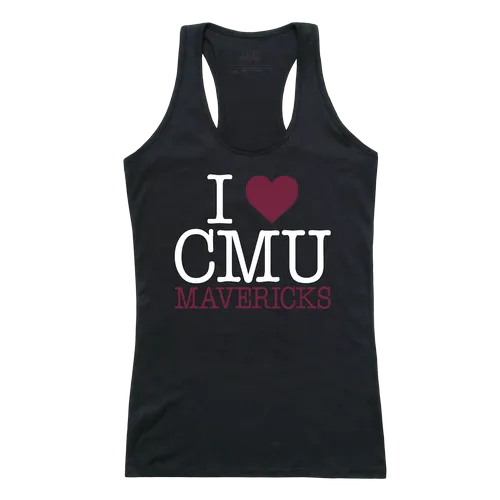 W Republic Women's I Love Tank Shirt Colorado Mesa University Mavericks 532-284