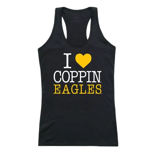 W Republic Women's I Love Tank Shirt Coppin State Eagles 532-286