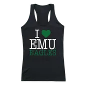 W Republic Women's I Love Tank Shirt Eastern Michigan Eagles 532-295