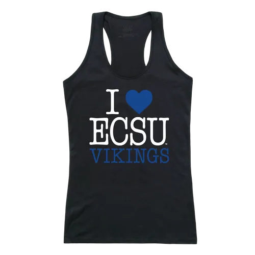 W Republic Women's I Love Tank Shirt Elizabeth City State Vikings 532-297