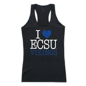 W Republic Women's I Love Tank Shirt Elizabeth City State Vikings 532-297