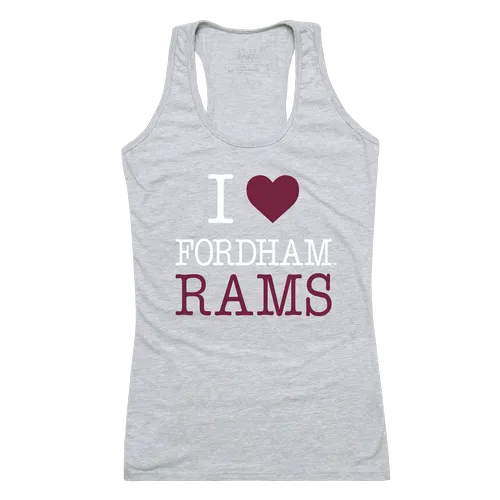 W Republic Women's I Love Tank Shirt Fordham Rams 532-305