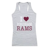 W Republic Women's I Love Tank Shirt Fordham Rams 532-305