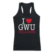 W Republic Women's I Love Tank Shirt Gardner Webb Runnin Bulldogs 532-307